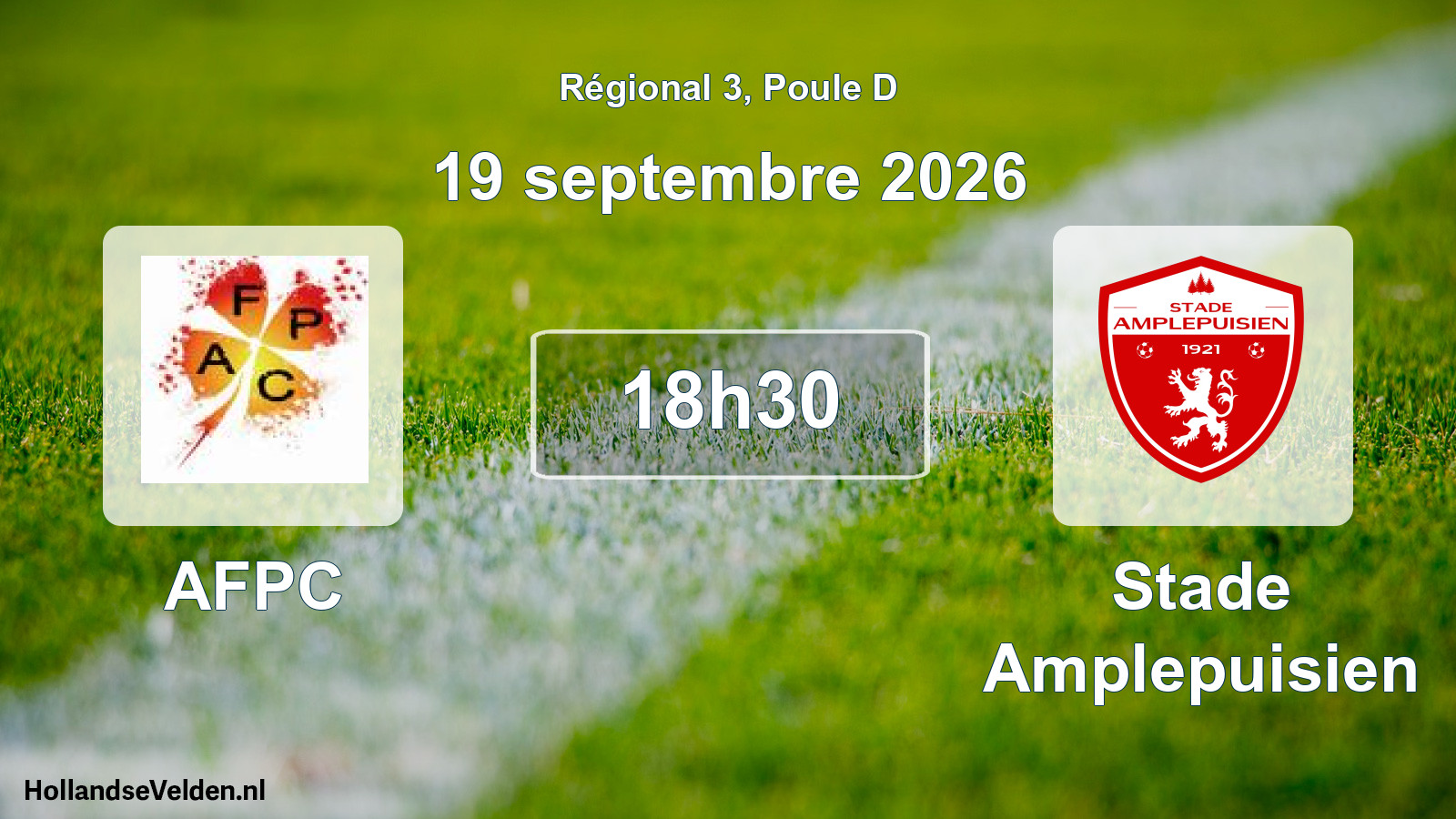 Match programmé: AFPC - Stade Amplepuisien (19 septembre 2026)