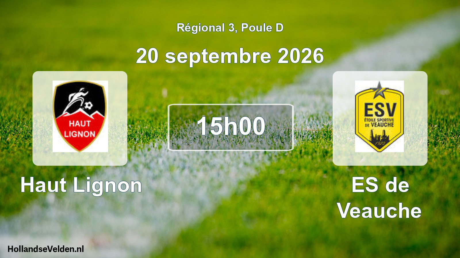 Match programmé: Haut Lignon - ES de Veauche (20 septembre 2026)