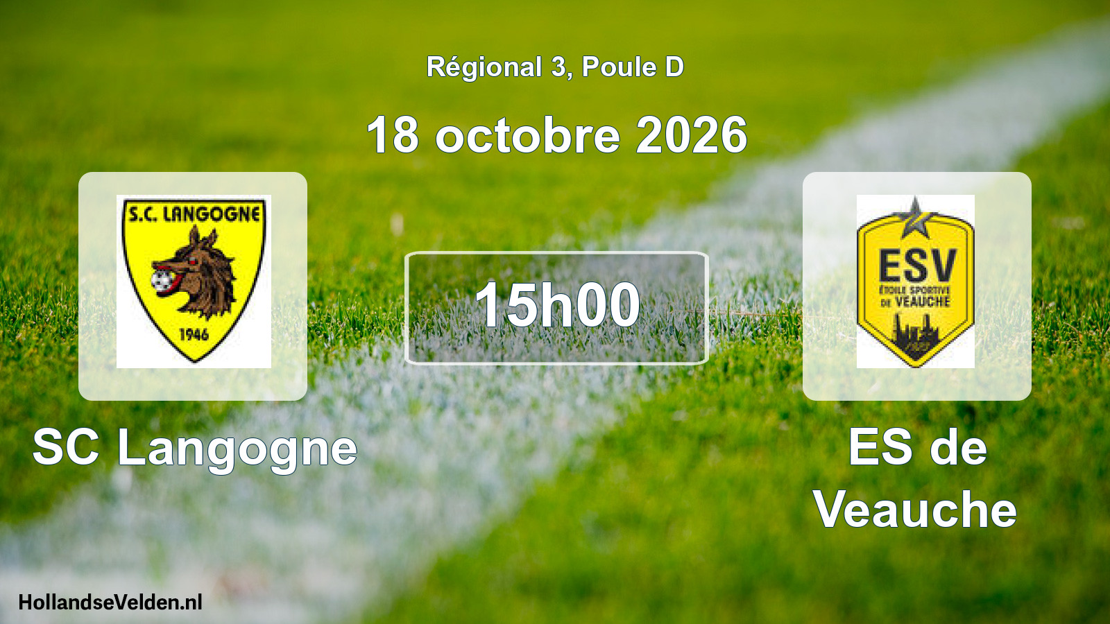 Match programmé: SC Langogne - ES de Veauche (18 octobre 2026)