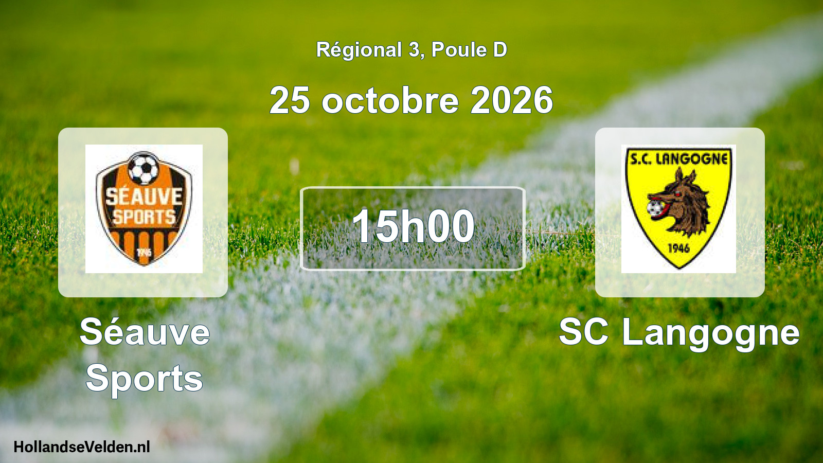 Match programmé: Séauve Sports - SC Langogne (25 octobre 2026)