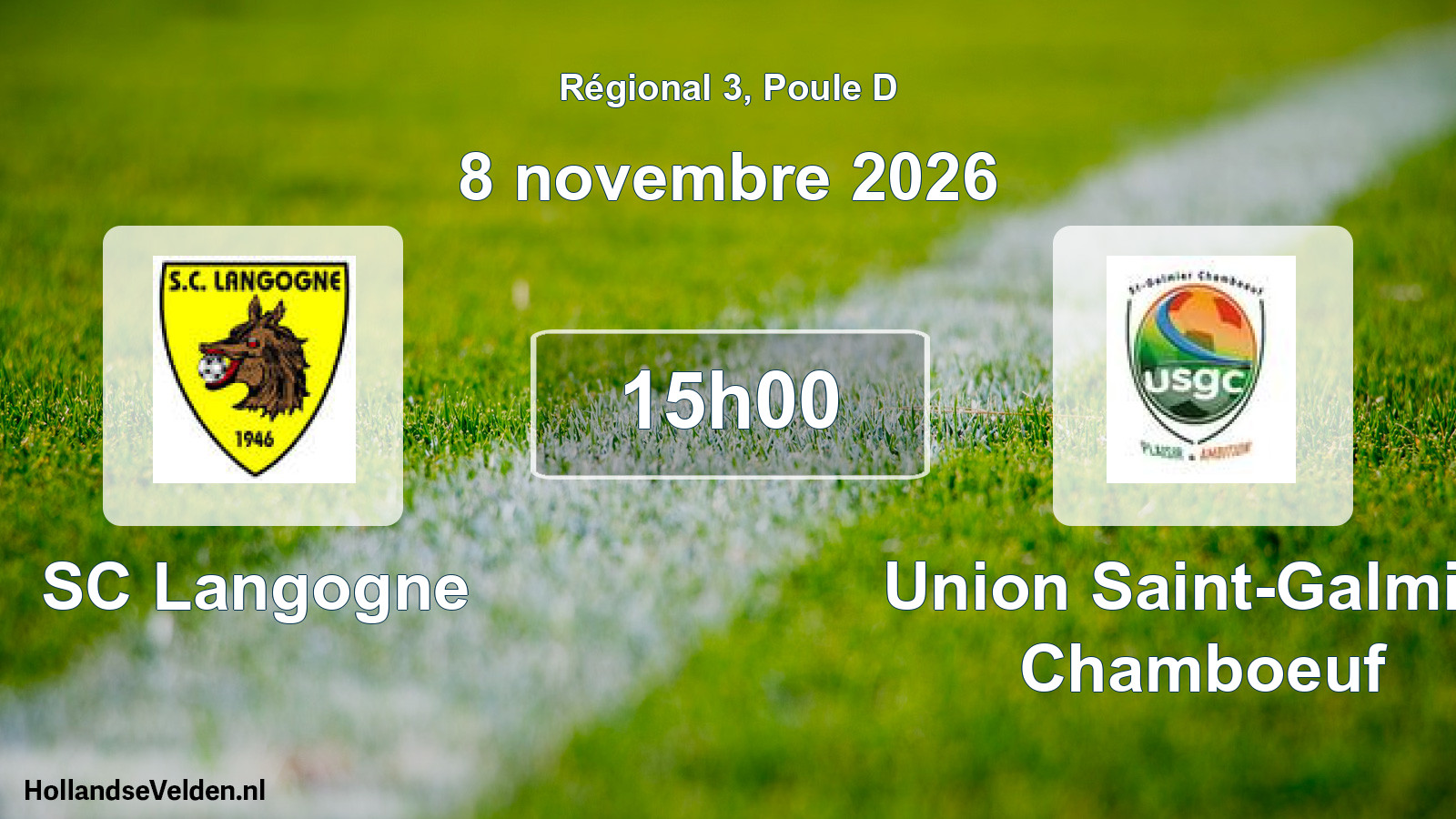 Match programmé: SC Langogne - Union Saint-Galmier Chamboeuf (8 novembre 2026)