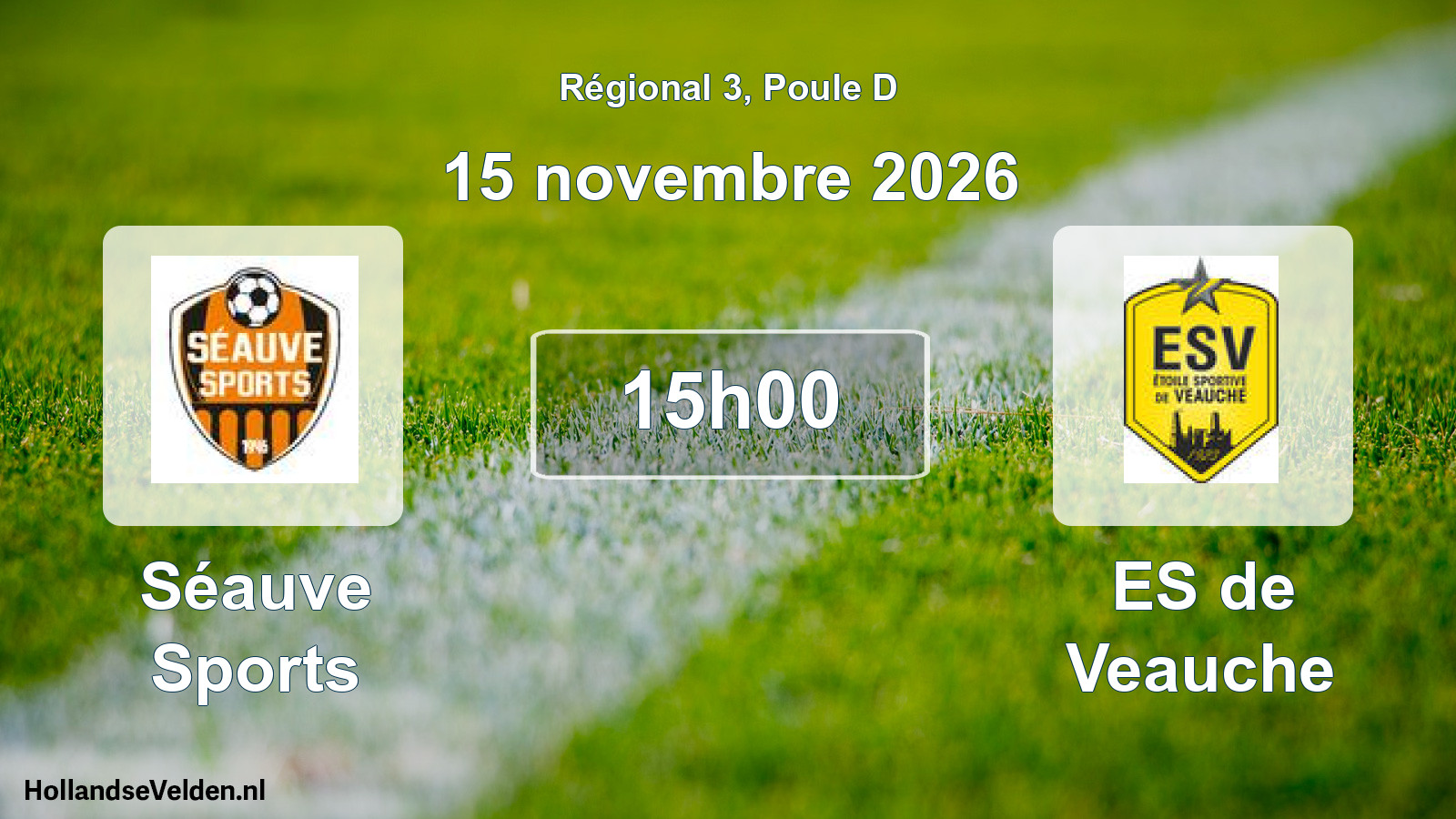 Match programmé: Séauve Sports - ES de Veauche (15 novembre 2026)