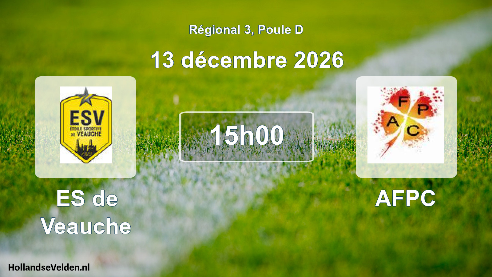 Match programmé: ES de Veauche - AFPC (13 décembre 2026)