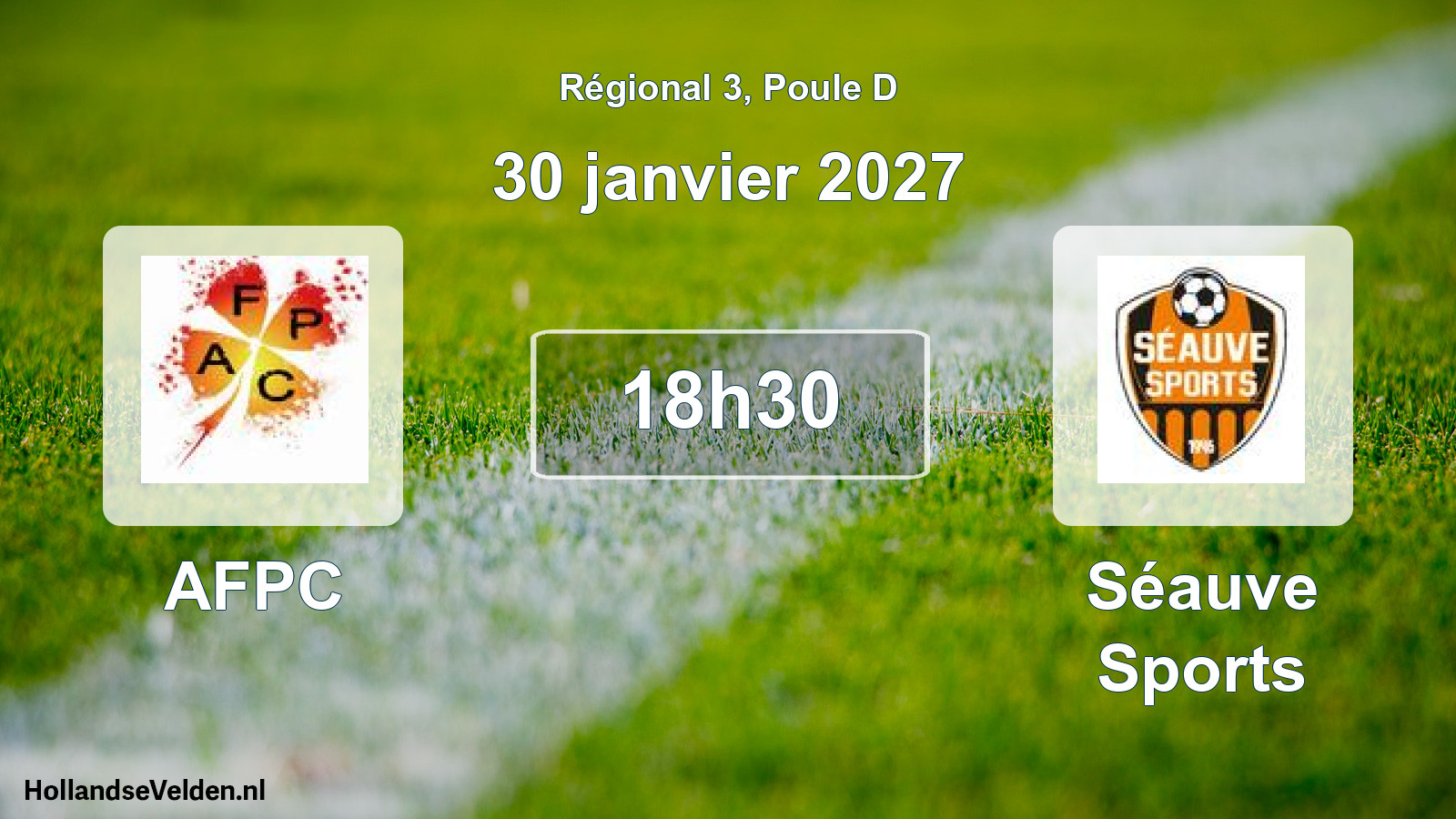 Match programmé: AFPC - Séauve Sports (30 janvier 2027)