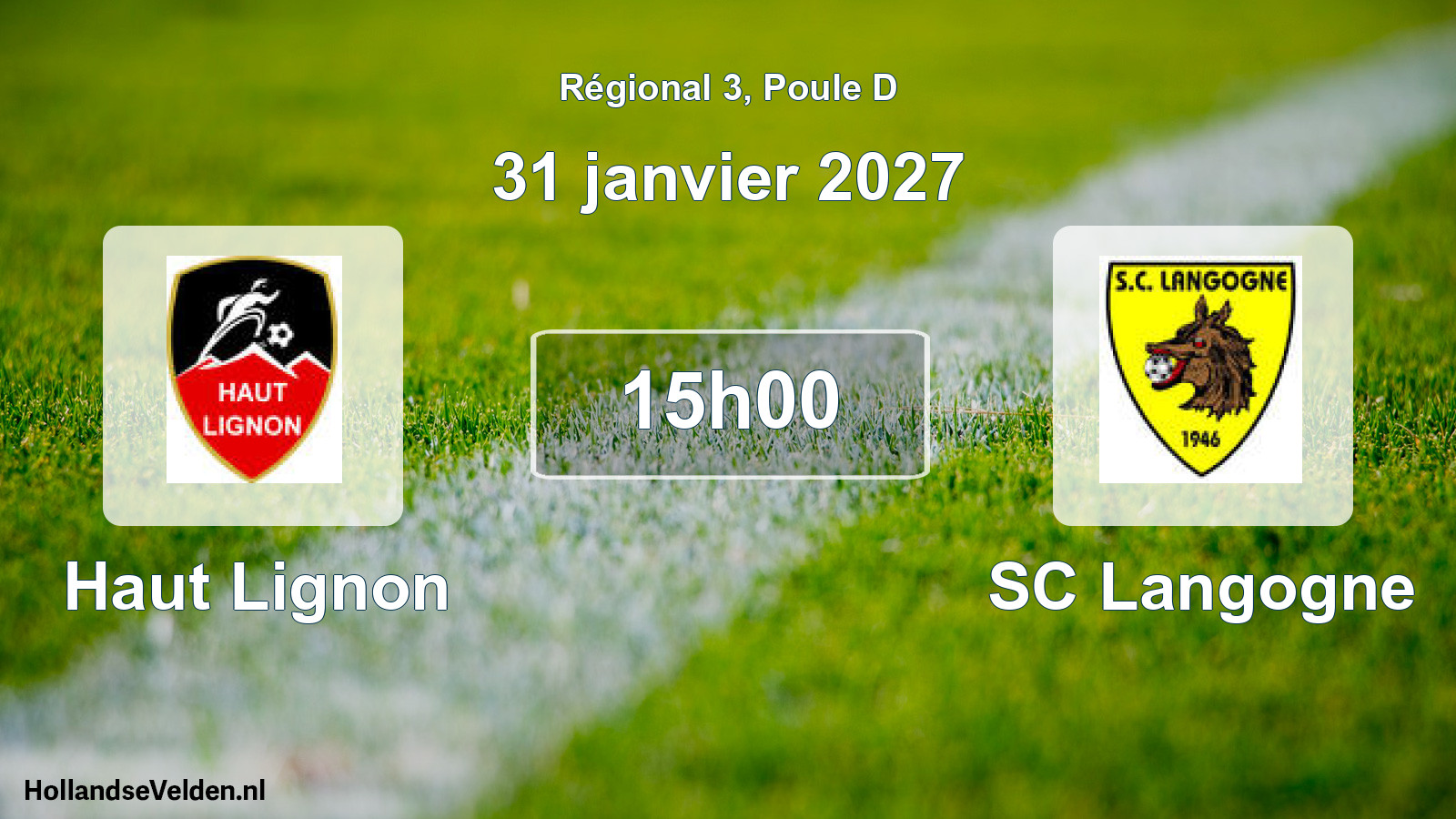 Match programmé: Haut Lignon - SC Langogne (31 janvier 2027)