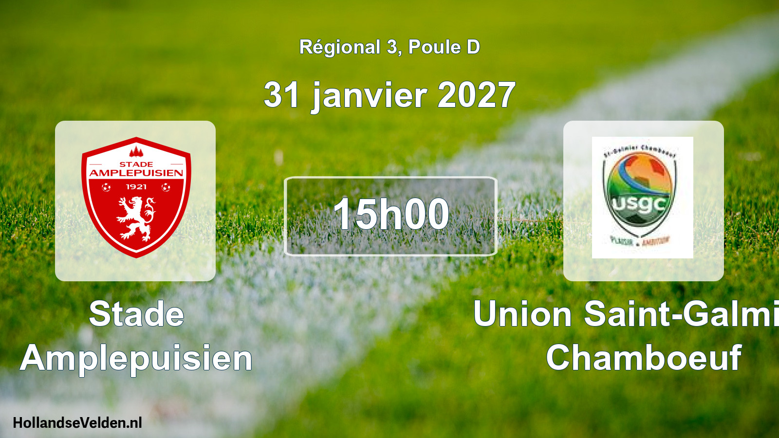 Match programmé: Stade Amplepuisien - Union Saint-Galmier Chamboeuf (31 janvier 2027)