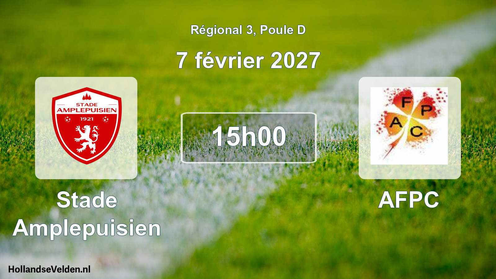 Match programmé: Stade Amplepuisien - AFPC (7 février 2027)