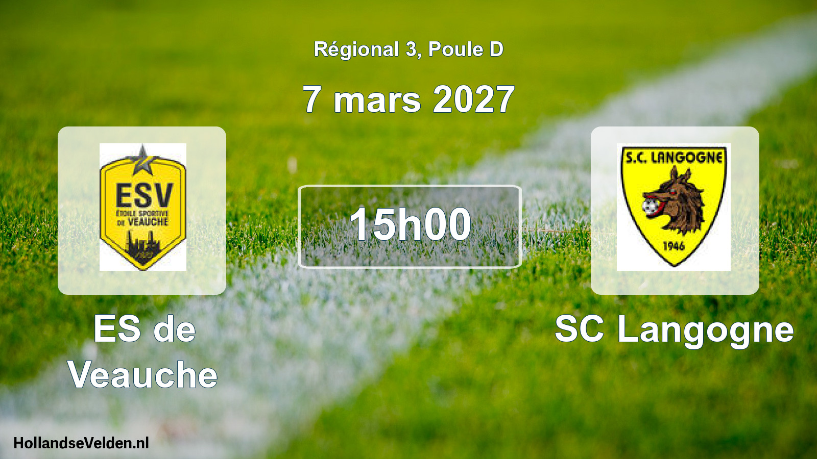 Match programmé: ES de Veauche - SC Langogne (7 mars 2027)