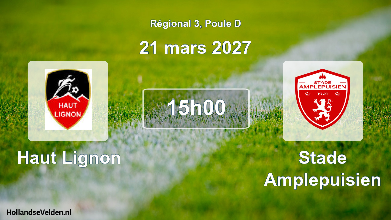 Match programmé: Haut Lignon - Stade Amplepuisien (21 mars 2027)