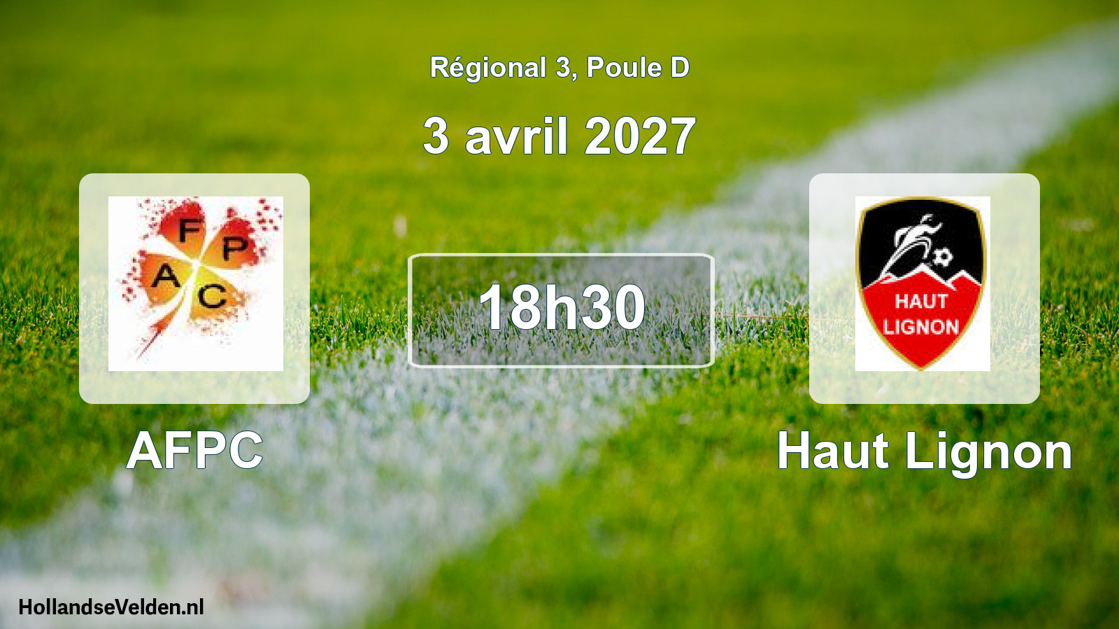 Match programmé: AFPC - Haut Lignon (3 avril 2027)