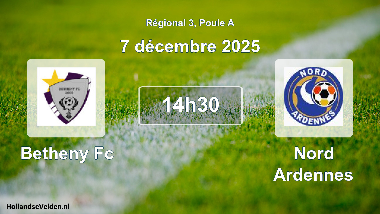 Scheduled Match: Betheny Fc - Nord Ardennes (7 December 2025)