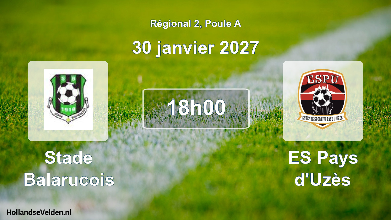 Scheduled Match: Stade Balarucois - ES Pays d'Uzès (30 January 2027)