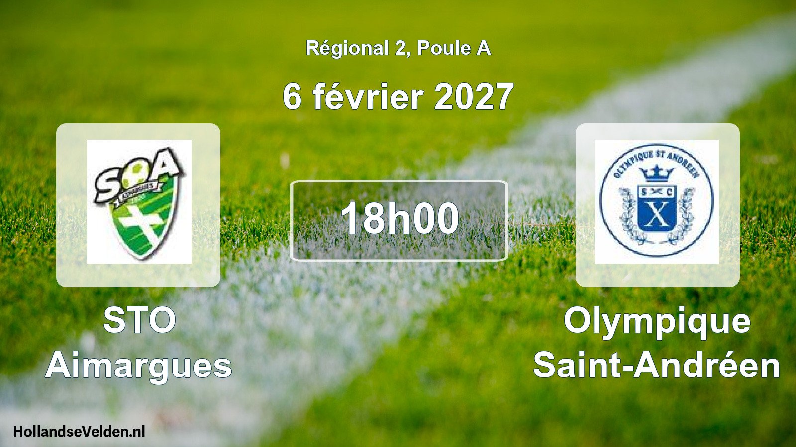 Scheduled Match: STO Aimargues - Olympique Saint-Andréen (6 February 2027)