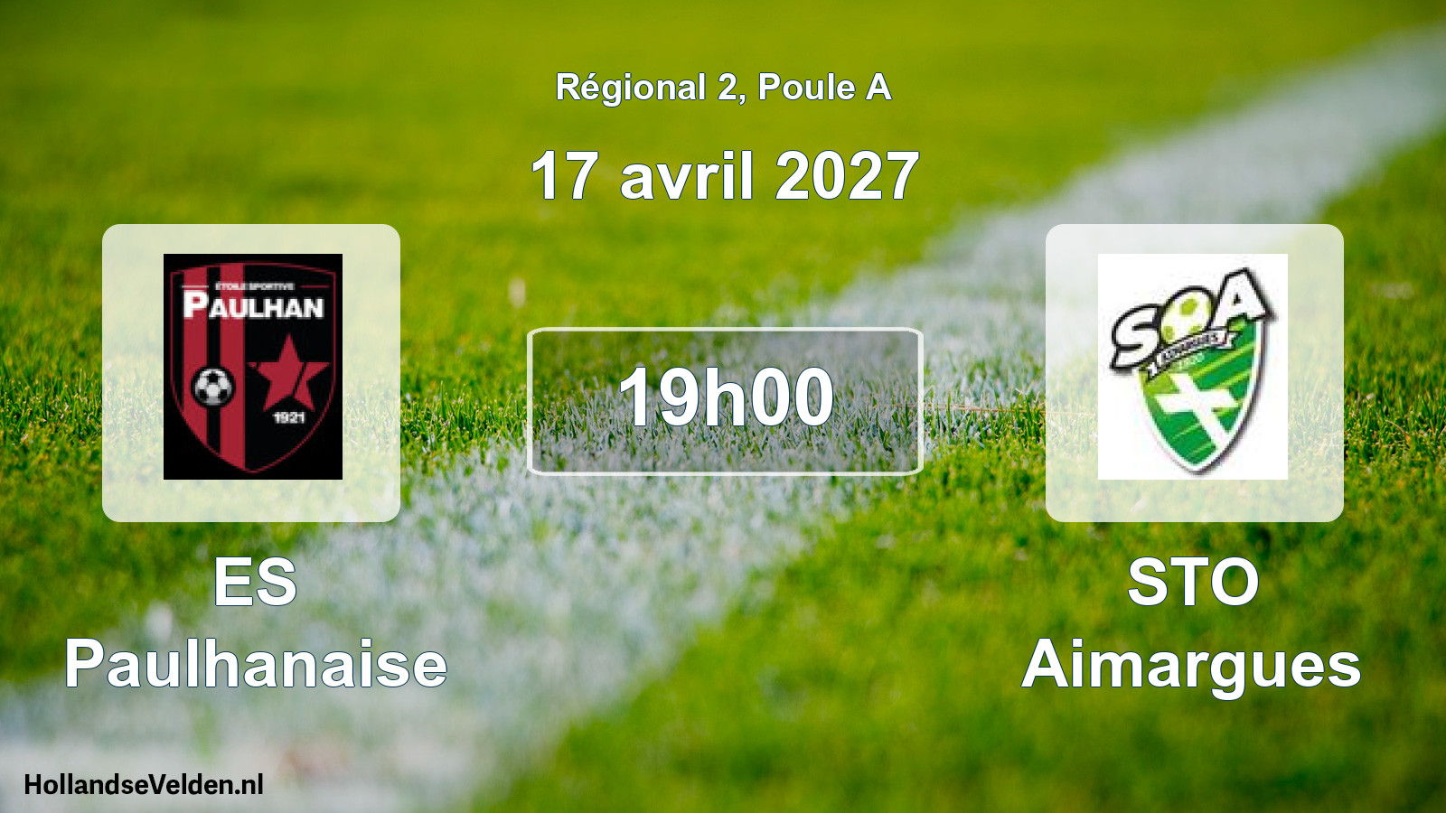 Match programmé: ES Paulhanaise - STO Aimargues (17 avril 2027)