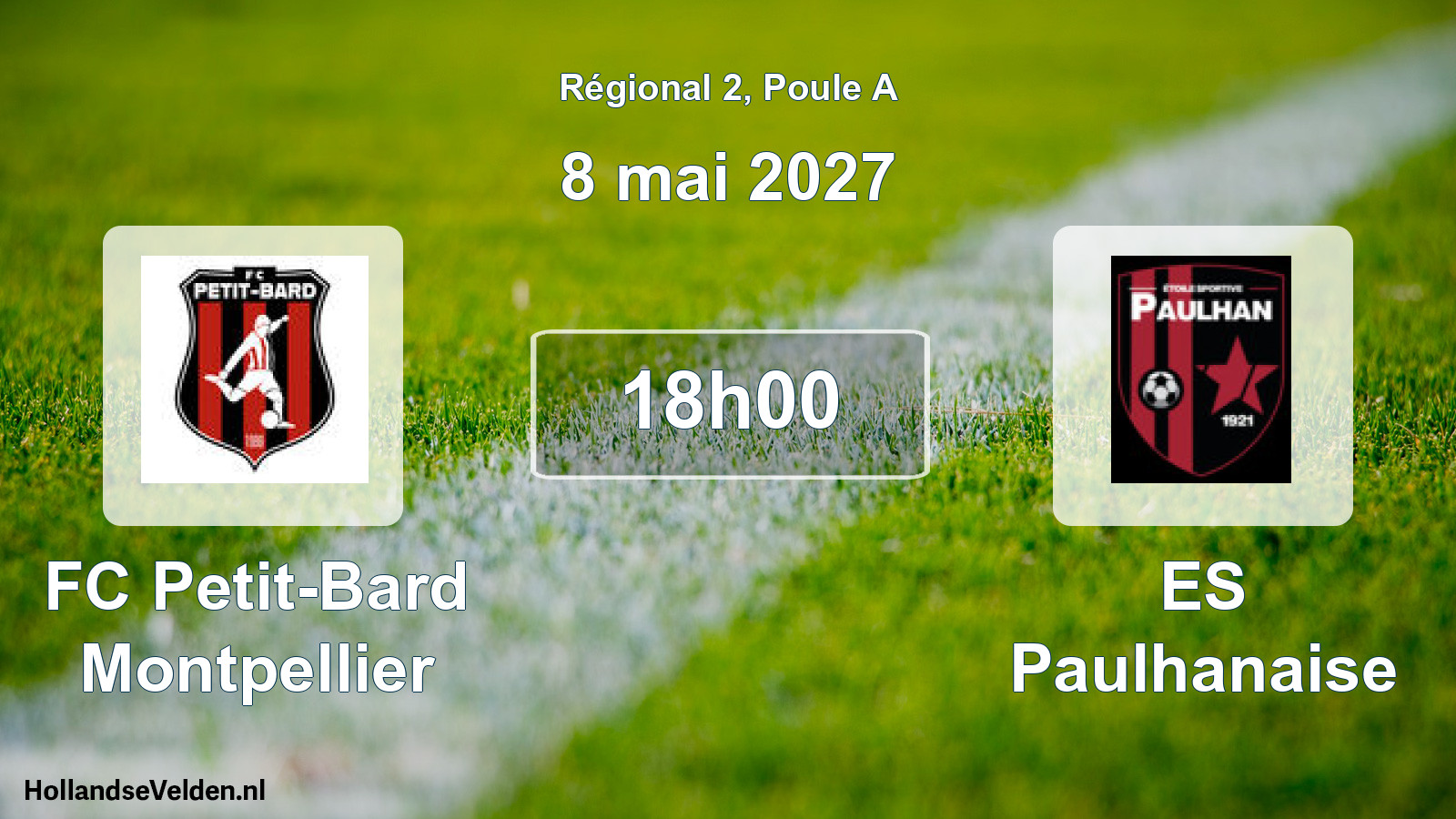 Geplande wedstrijd: FC Petit-Bard Montpellier - ES Paulhanaise (8 mei 2027)
