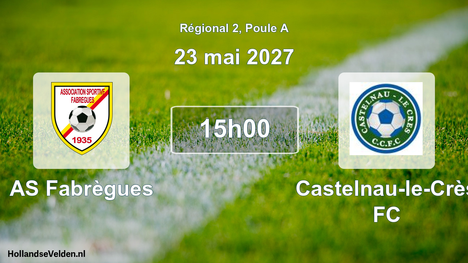Scheduled Match: AS Fabrègues - Castelnau-le-Crès FC (23 May 2027)