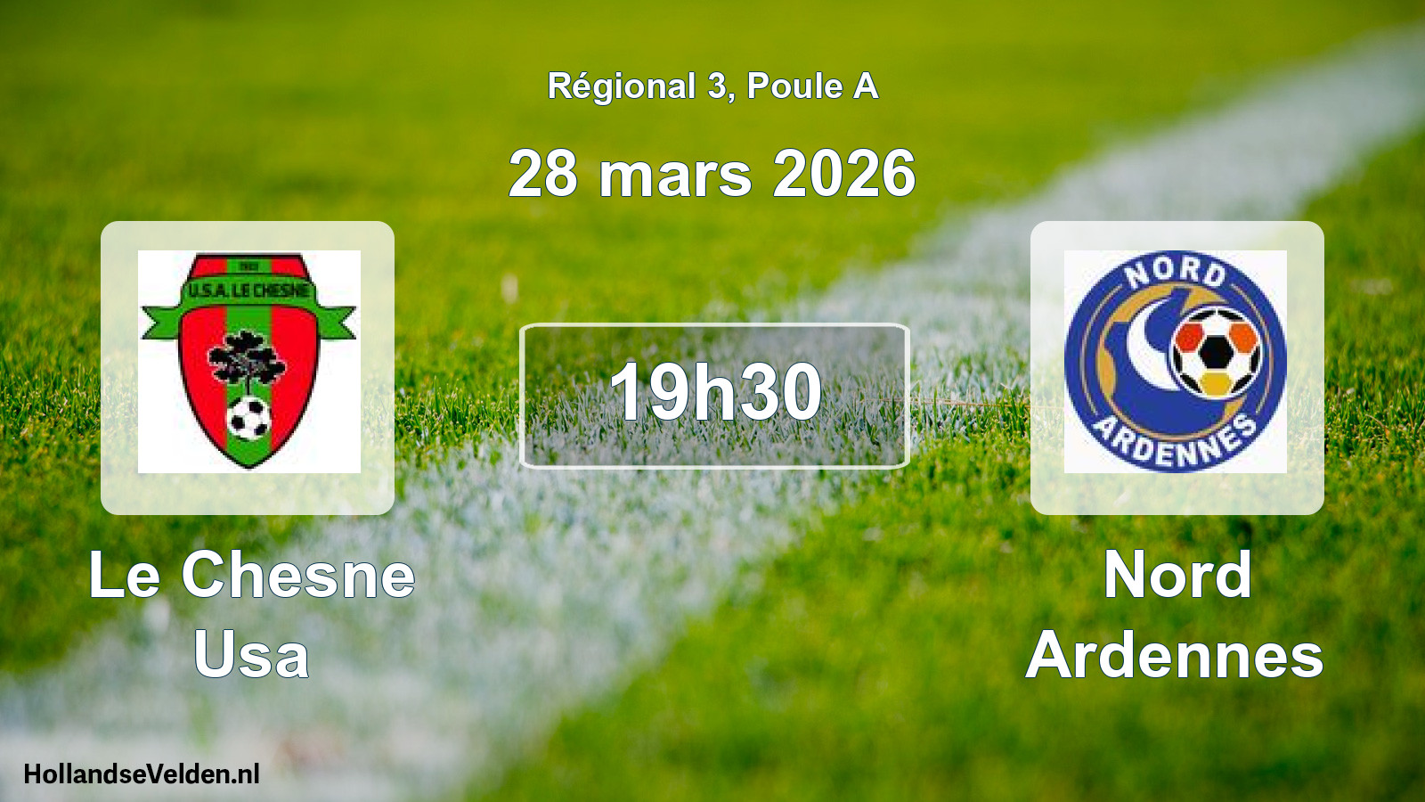 Scheduled Match: Le Chesne Usa - Nord Ardennes (28 March 2026)