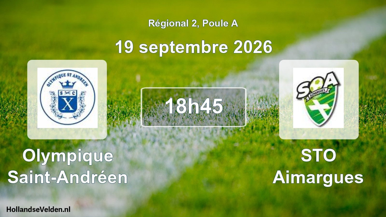 Scheduled Match: Olympique Saint-Andréen - STO Aimargues (19 September 2026)