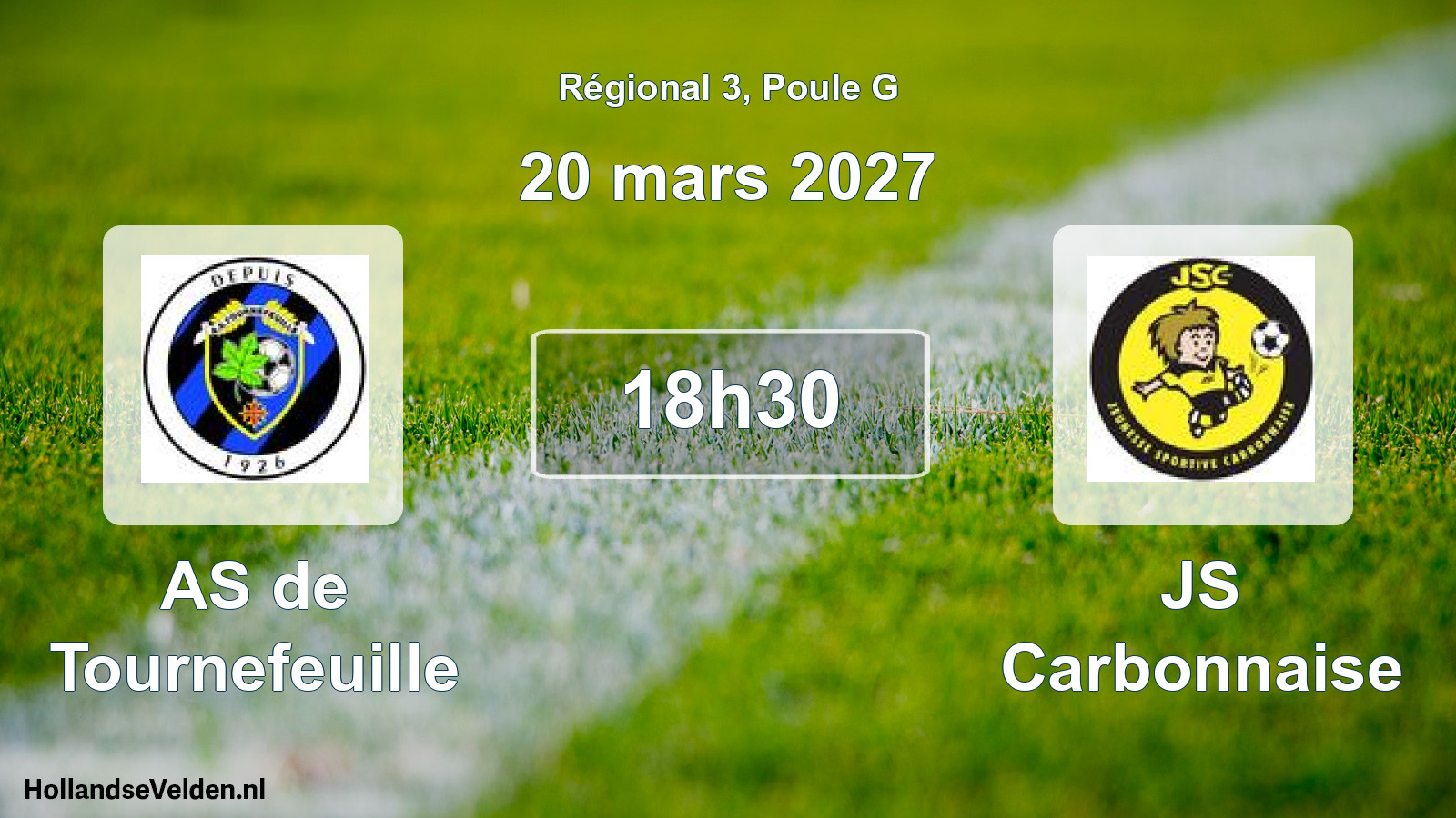 Scheduled Match: AS de Tournefeuille - JS Carbonnaise (20 March 2027)
