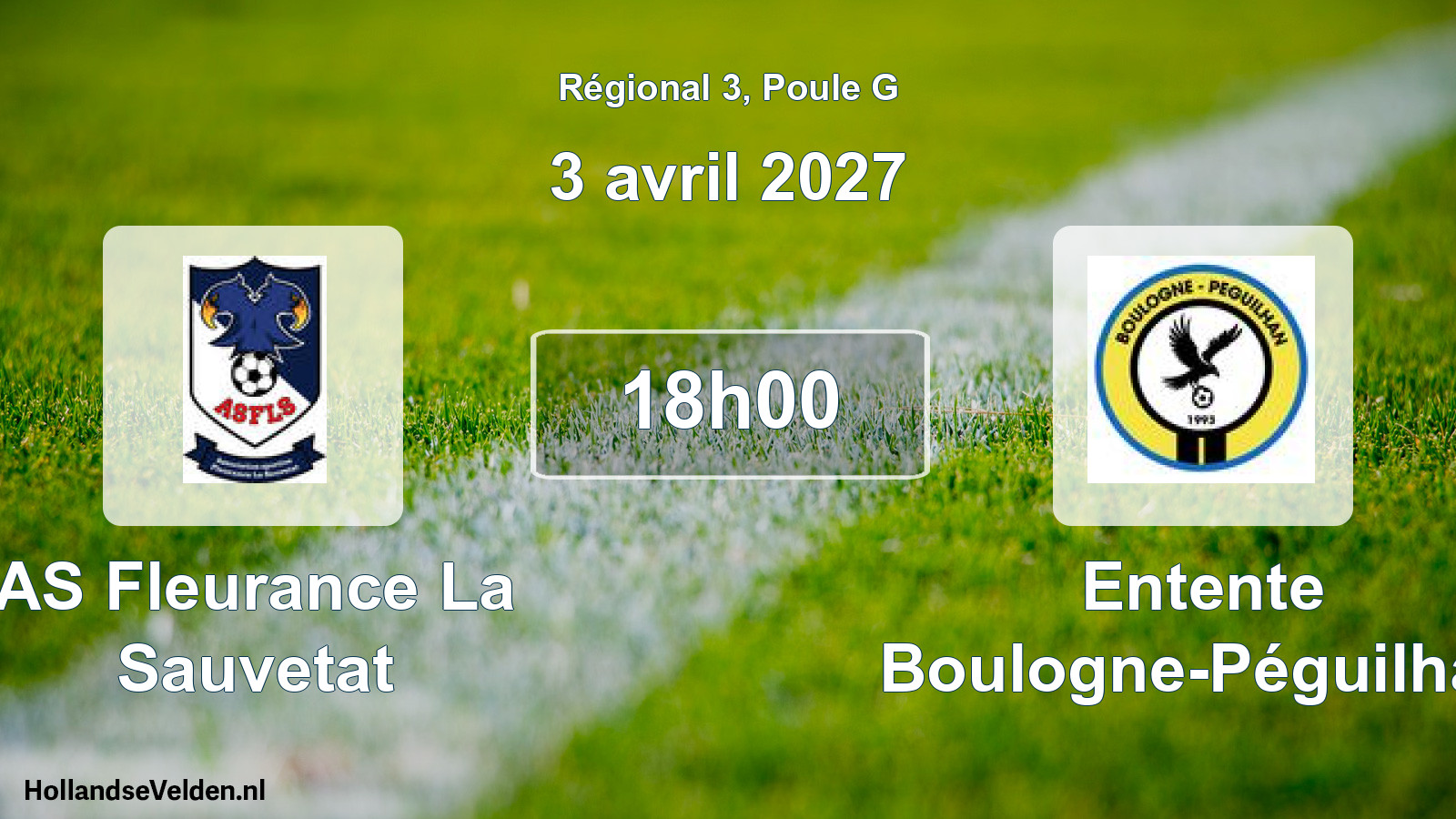 Scheduled Match: AS Fleurance La Sauvetat - Entente Boulogne-Péguilhan (3 April 2027)