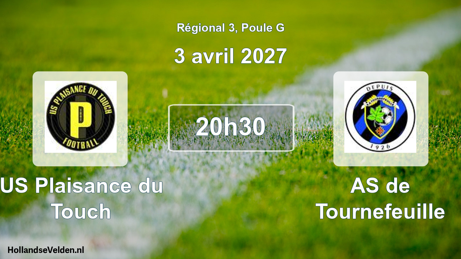Match programmé: US Plaisance du Touch - AS de Tournefeuille (3 avril 2027)