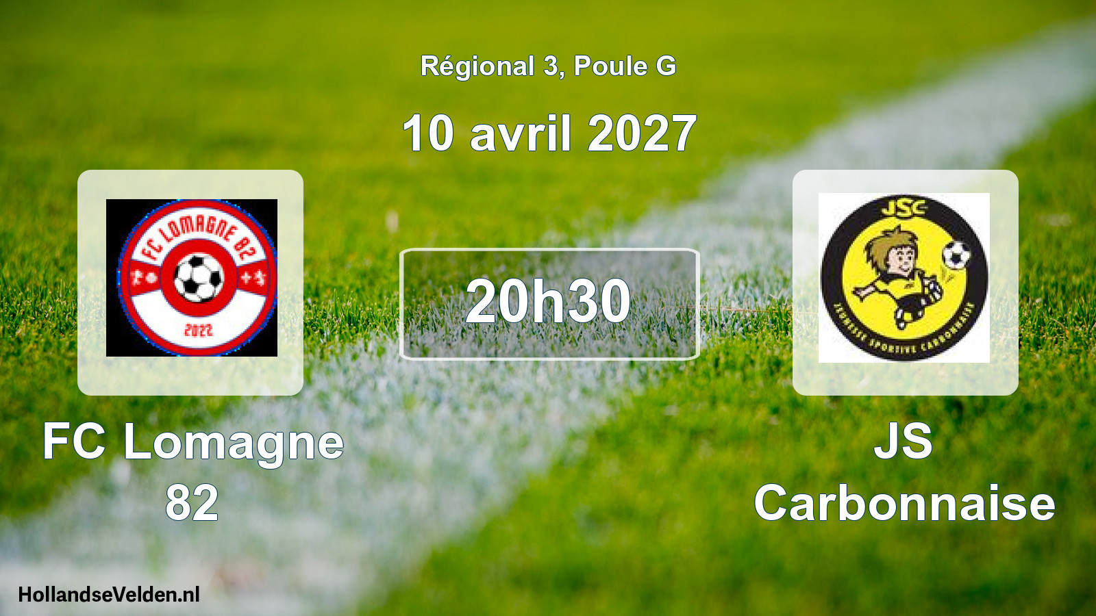 Match programmé: FC Lomagne 82 - JS Carbonnaise (10 avril 2027)