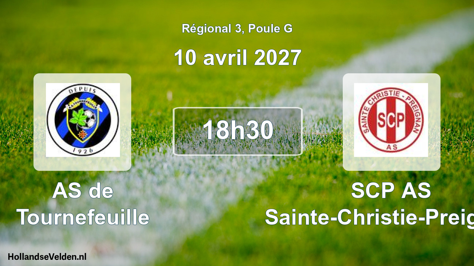 Scheduled Match: AS de Tournefeuille - SCP AS Sainte-Christie-Preignan (10 April 2027)