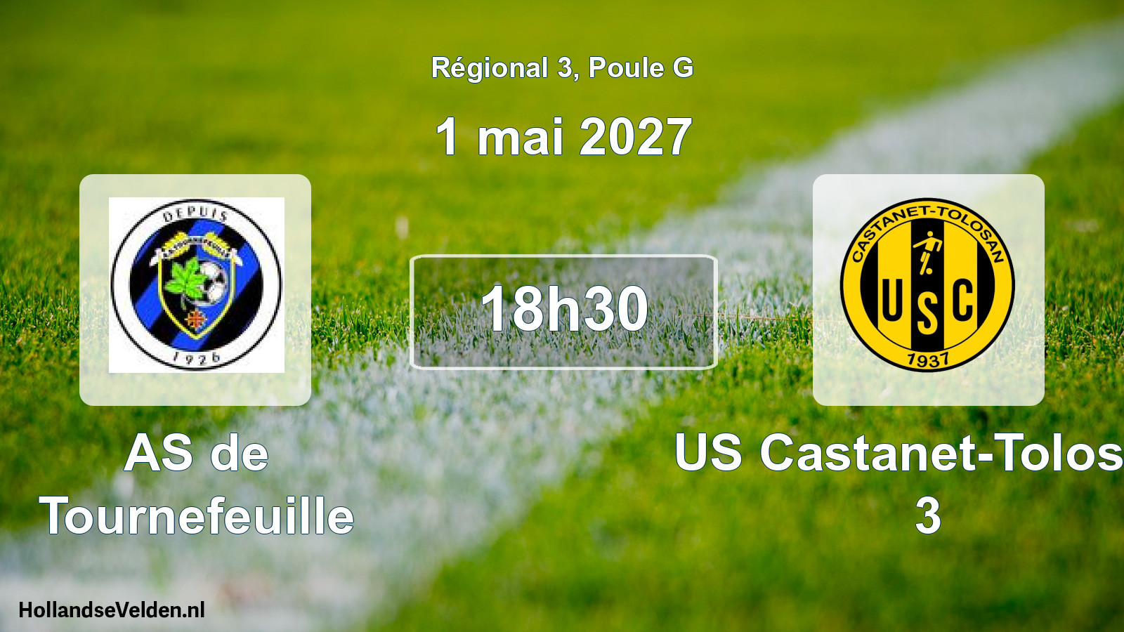 Scheduled Match: AS de Tournefeuille - US Castanet-Tolosan 3 (1 May 2027)