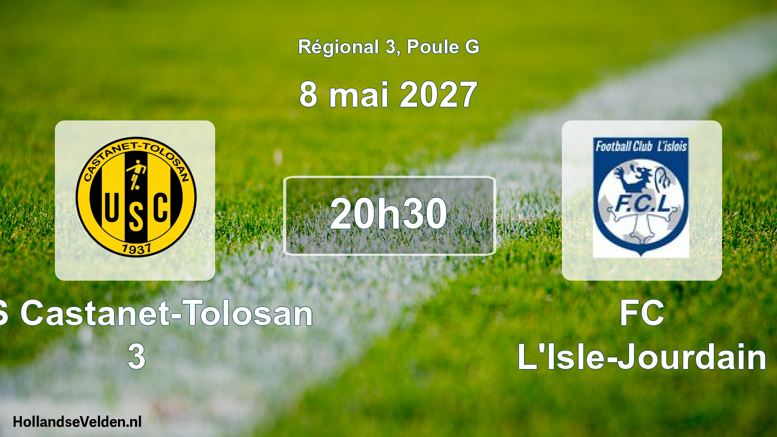 Scheduled Match: US Castanet-Tolosan 3 - FC L'Isle-Jourdain (8 May 2027)