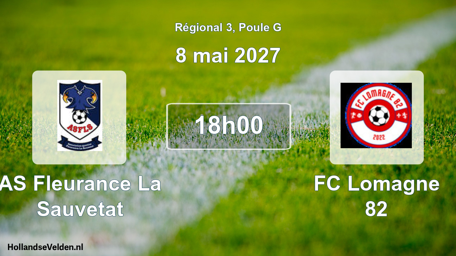 Match programmé: AS Fleurance La Sauvetat - FC Lomagne 82 (8 mai 2027)