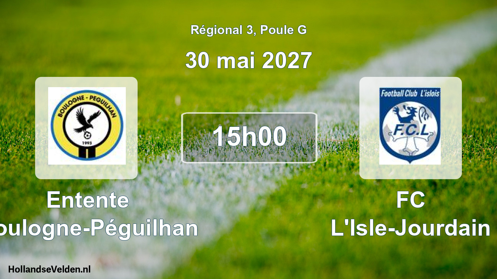 Scheduled Match: Entente Boulogne-Péguilhan - FC L'Isle-Jourdain (30 May 2027)