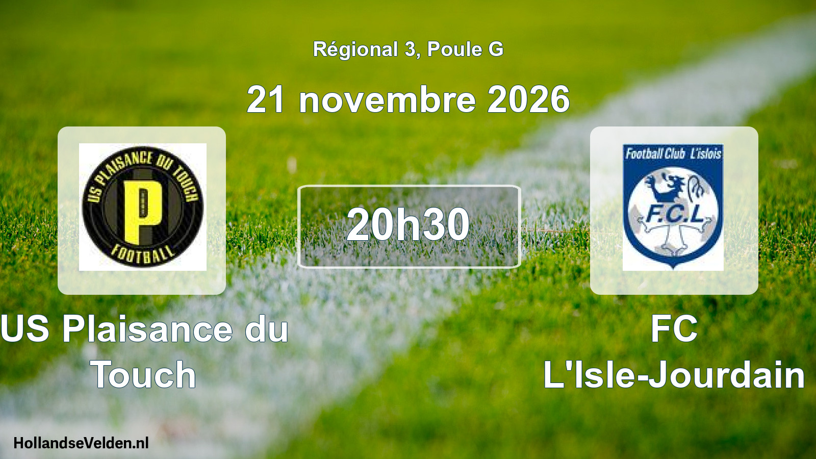 Scheduled Match: US Plaisance du Touch - FC L'Isle-Jourdain (21 November 2026)