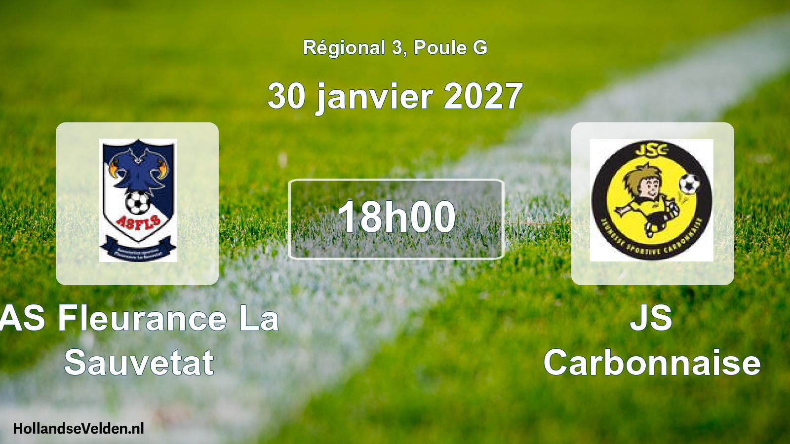 Match programmé: AS Fleurance La Sauvetat - JS Carbonnaise (30 janvier 2027)