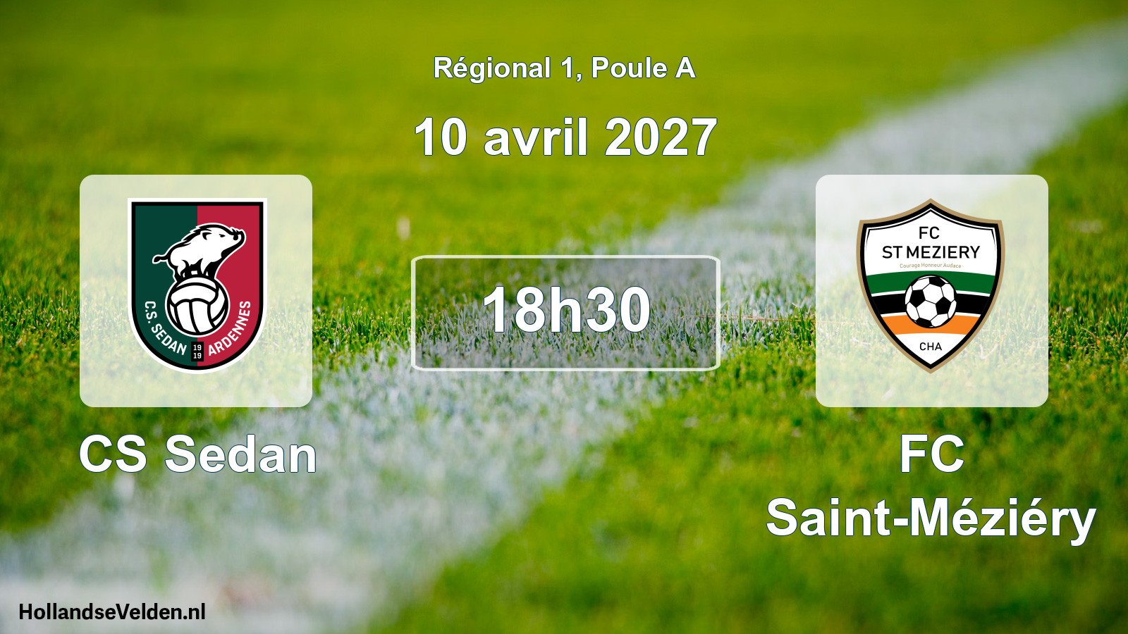 Match programmé: CS Sedan - FC Saint-Méziéry (10 avril 2027)