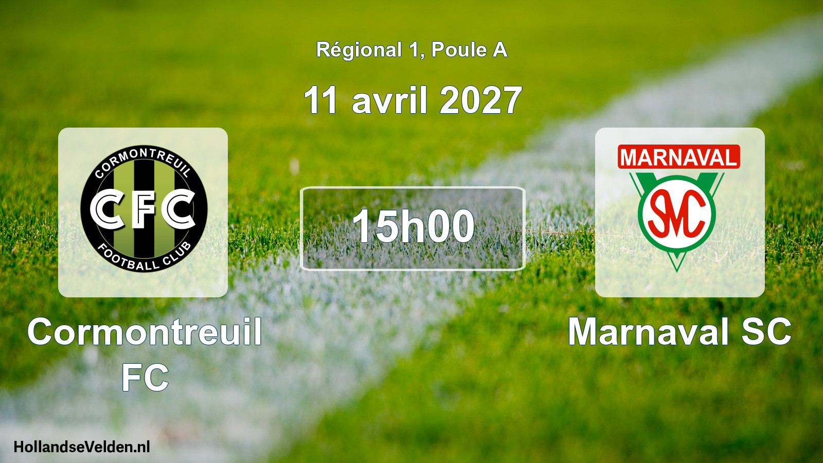 Scheduled Match: Cormontreuil FC - Marnaval SC (11 April 2027)