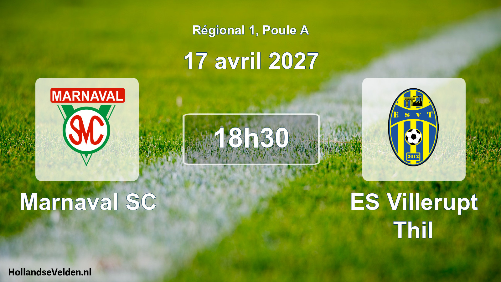 Match programmé: Marnaval SC - ES Villerupt Thil (17 avril 2027)