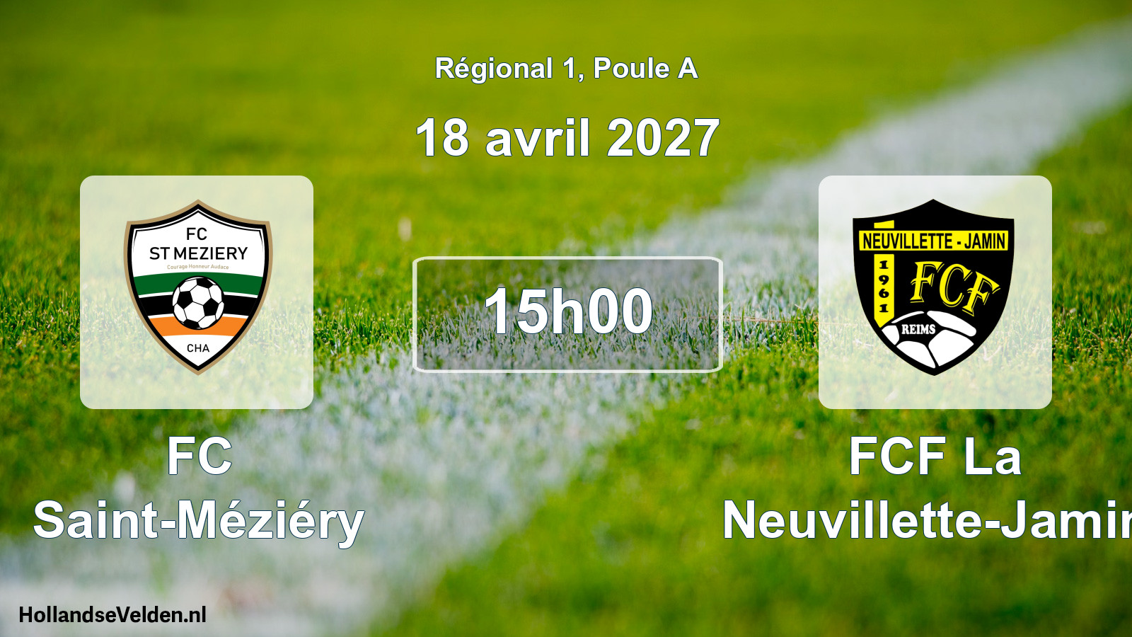 Match programmé: FC Saint-Méziéry - FCF La Neuvillette-Jamin (18 avril 2027)