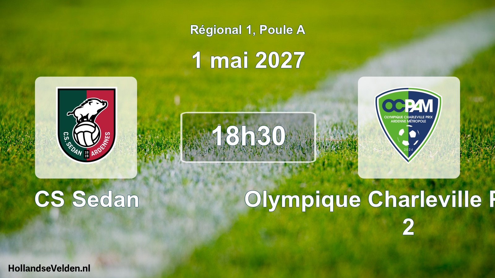 Match programmé: CS Sedan - Olympique Charleville Prix AM 2 (1 mai 2027)
