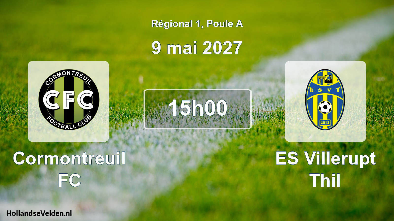 Scheduled Match: Cormontreuil FC - ES Villerupt Thil (9 May 2027)