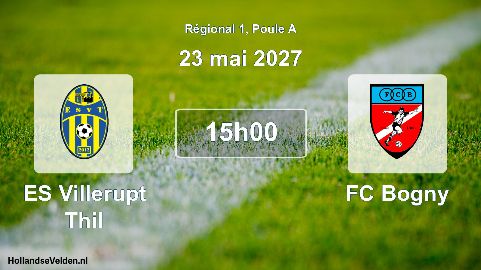 Scheduled Match: ES Villerupt Thil - FC Bogny (23 May 2027)