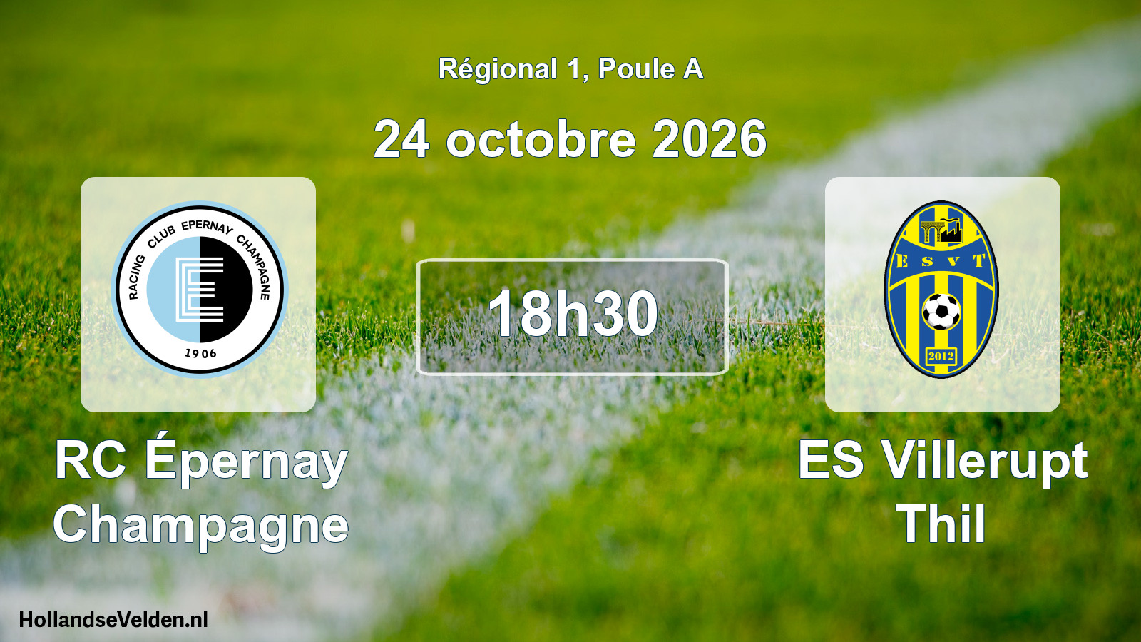 Scheduled Match: RC Épernay Champagne - ES Villerupt Thil (24 October 2026)