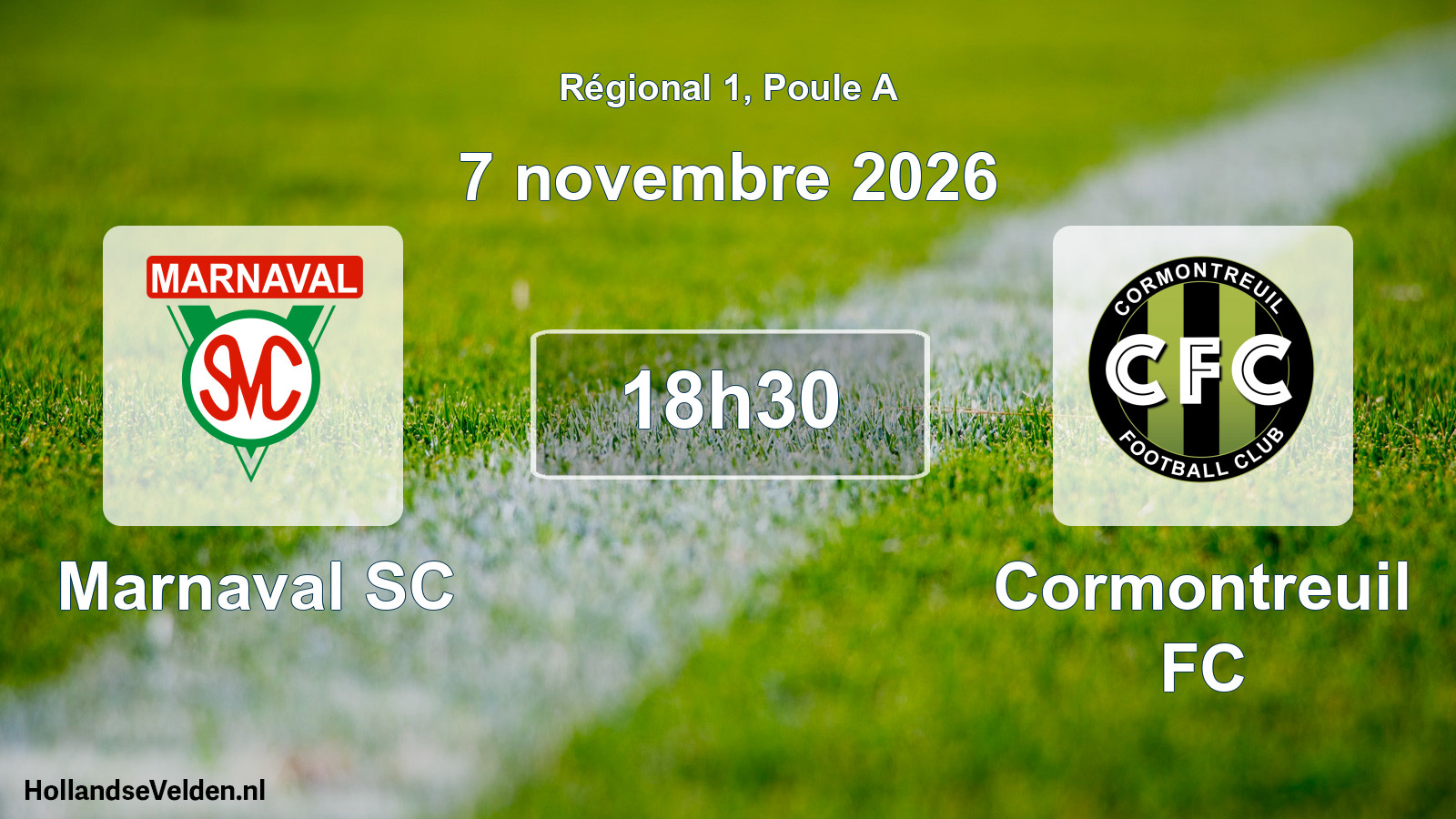 Scheduled Match: Marnaval SC - Cormontreuil FC (7 November 2026)