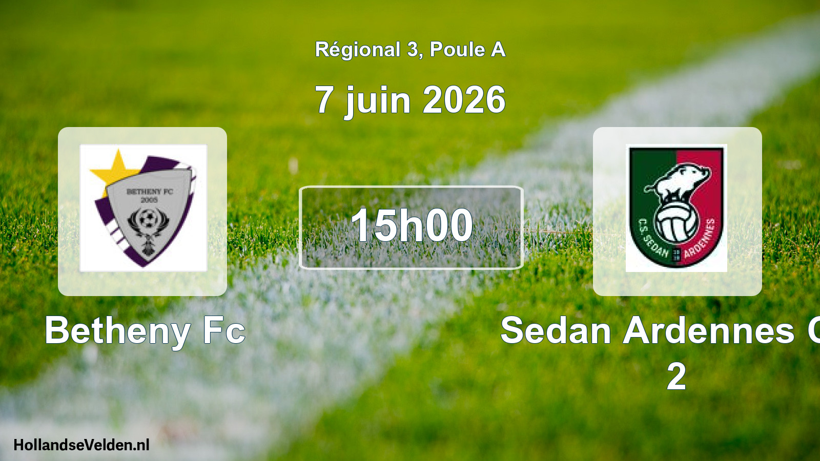Scheduled Match: Betheny Fc - Sedan Ardennes Cs 2 (7 June 2026)