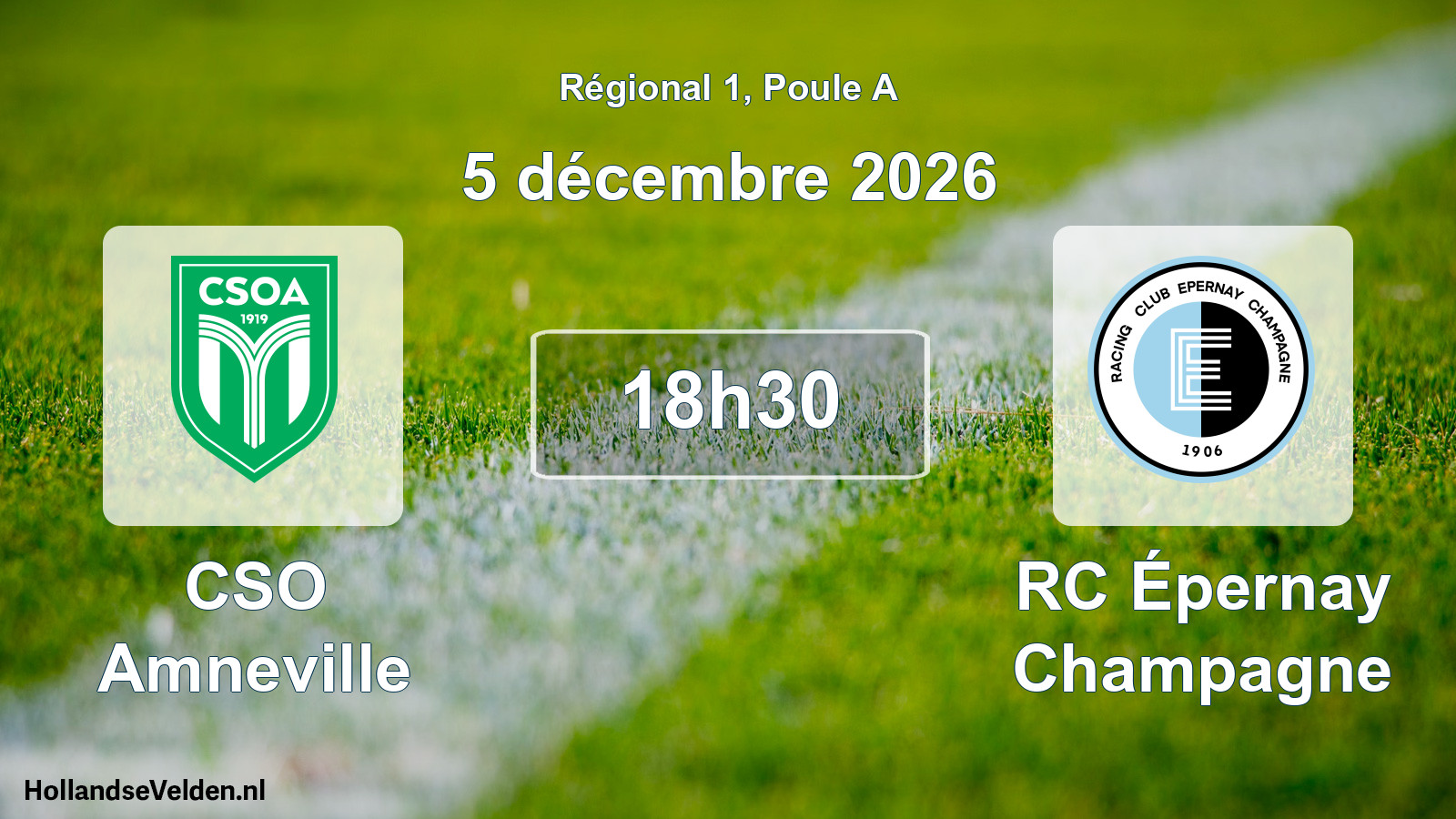Match programmé: CSO Amneville - RC Épernay Champagne (5 décembre 2026)