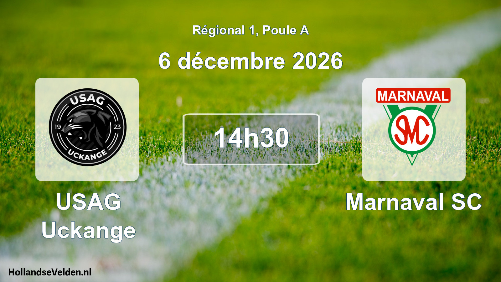 Match programmé: USAG Uckange - Marnaval SC (6 décembre 2026)