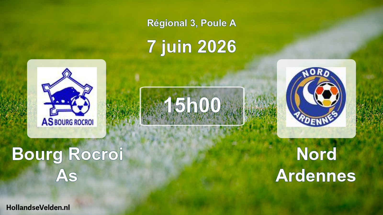Scheduled Match: Bourg Rocroi As - Nord Ardennes (7 June 2026)