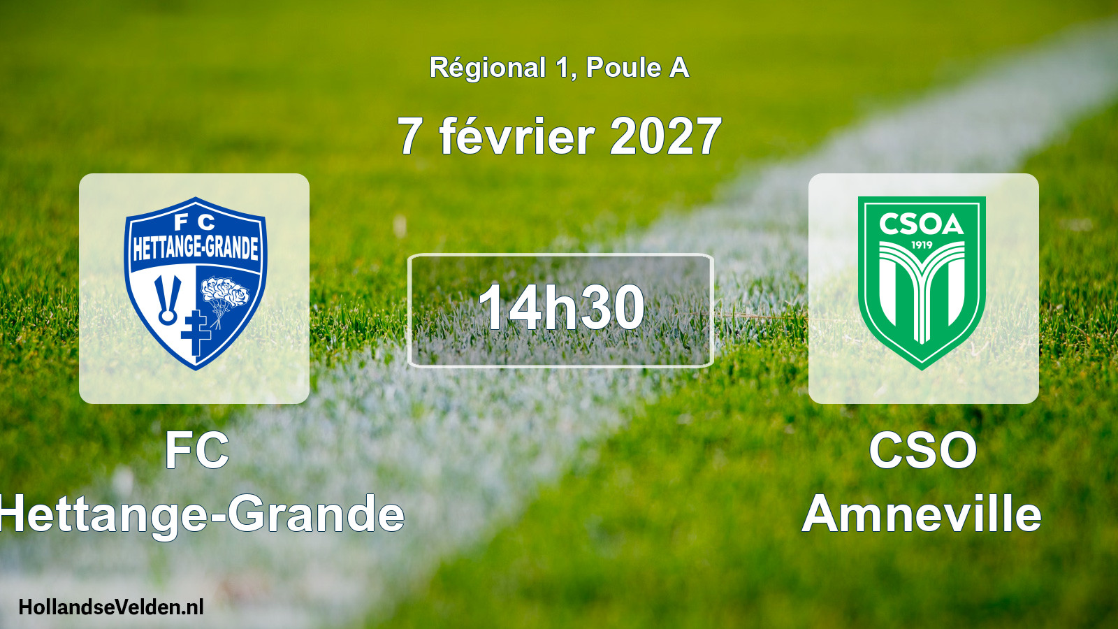 Match programmé: FC Hettange-Grande - CSO Amneville (7 février 2027)
