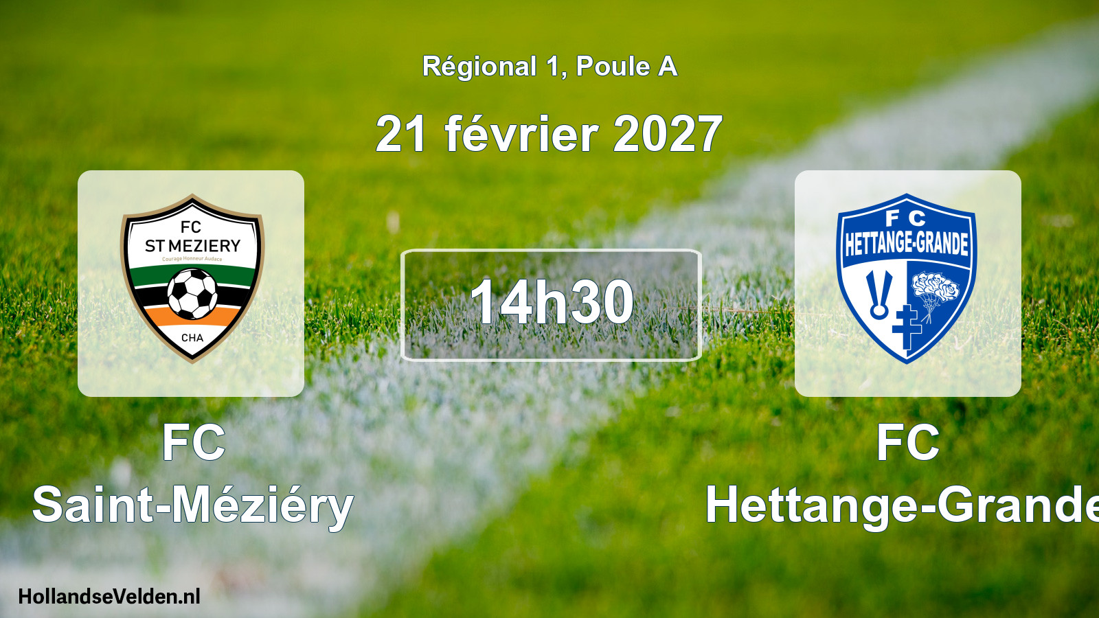 Match programmé: FC Saint-Méziéry - FC Hettange-Grande (21 février 2027)