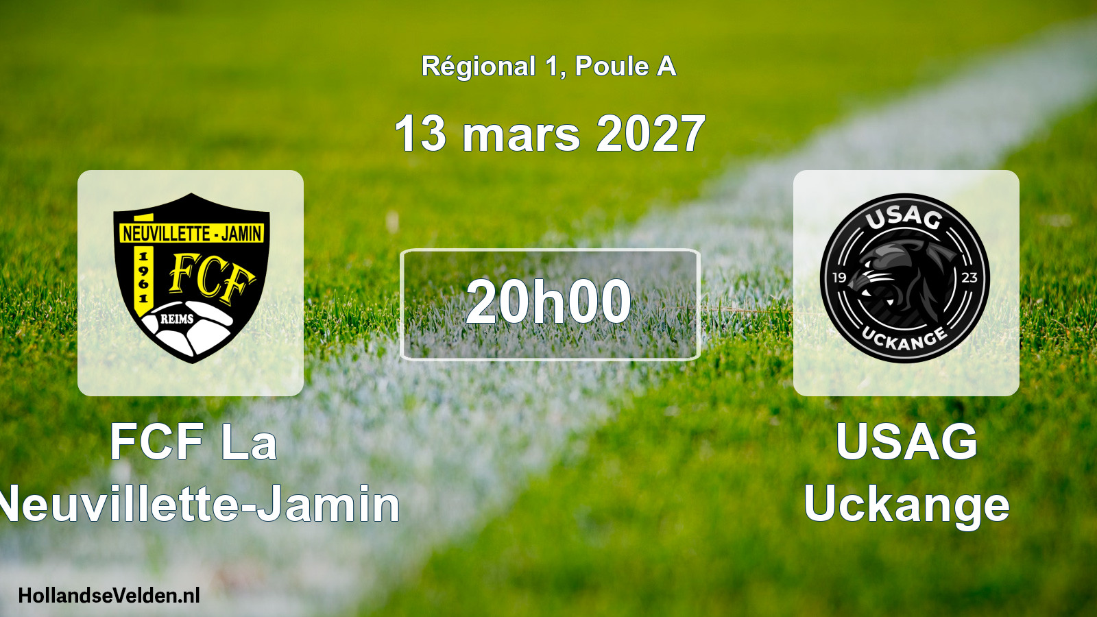 Match programmé: FCF La Neuvillette-Jamin - USAG Uckange (13 mars 2027)