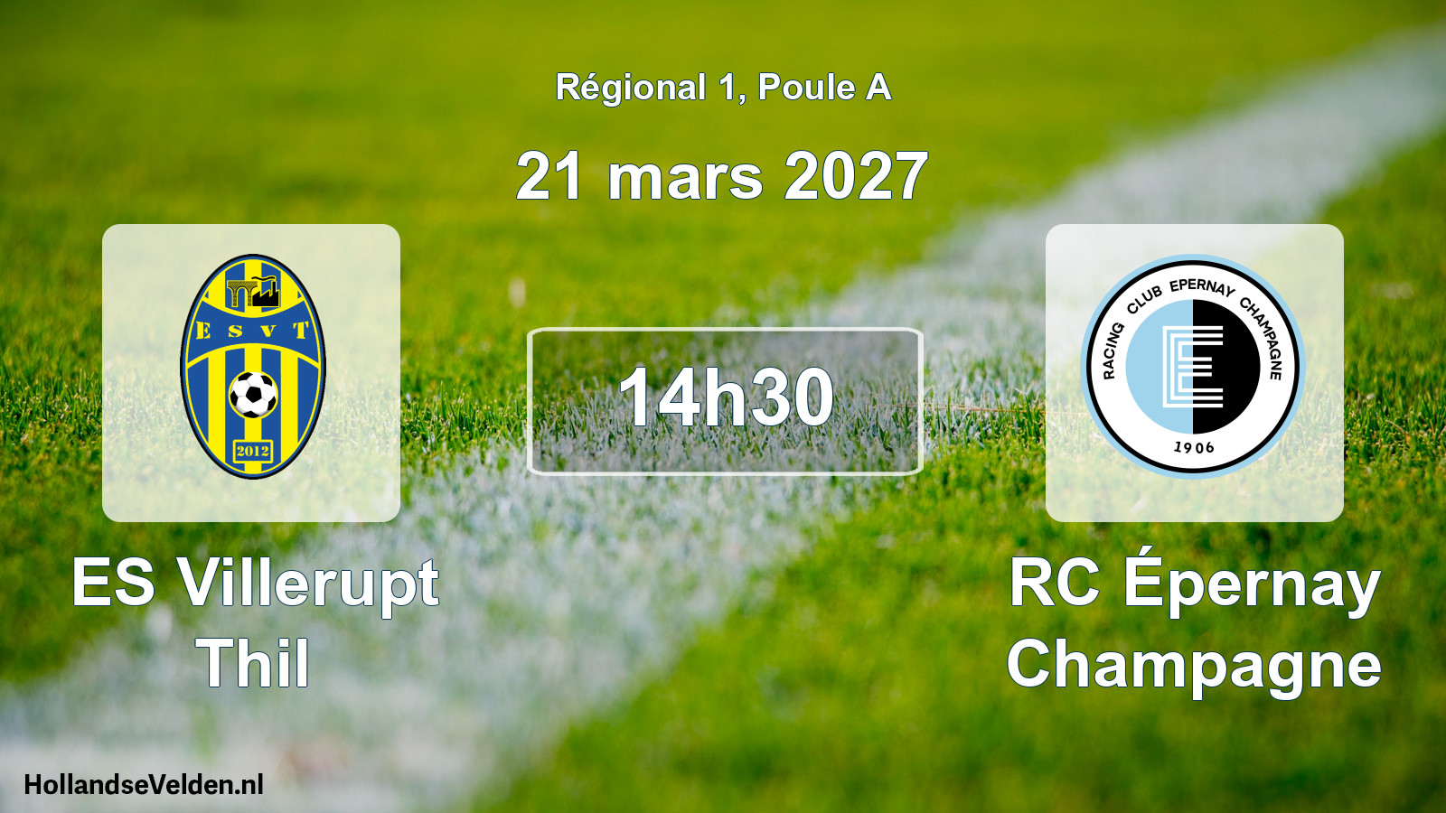Match programmé: ES Villerupt Thil - RC Épernay Champagne (21 mars 2027)